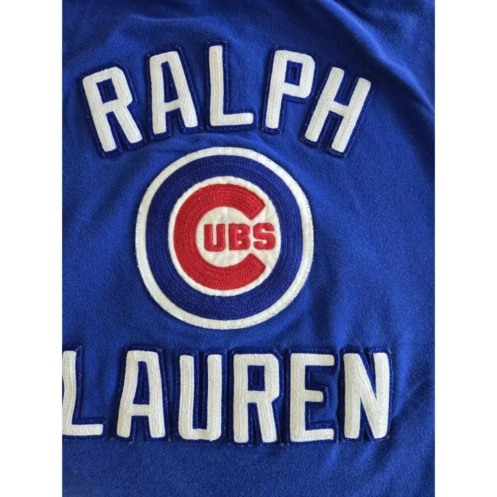Polo Ralph Lauren MLB Collection Chicago Cubs Polo T-Shirt Blue Short Sleeve M